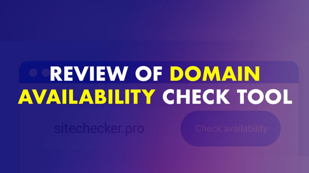 find a domain availability checker tool