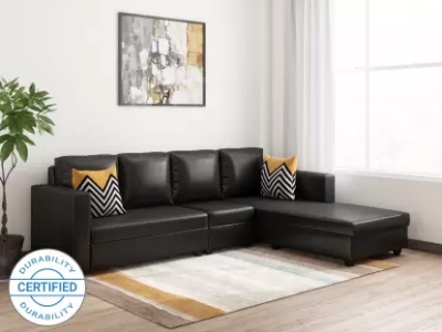 Bharat Lifestyle Deco Leatherette 6 Seater Sofa