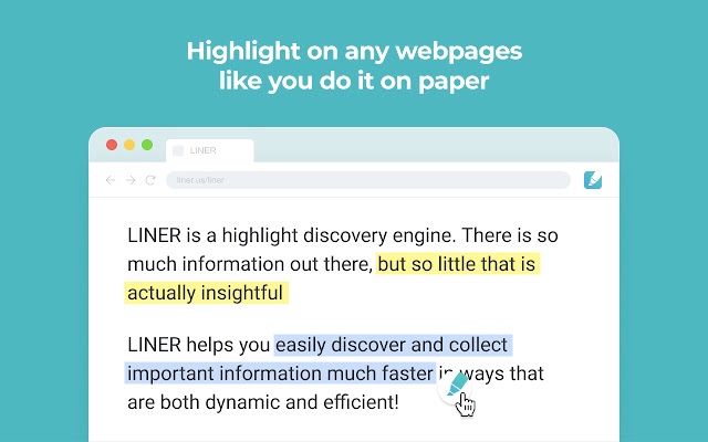 LINER Chrome Extension For Highlights