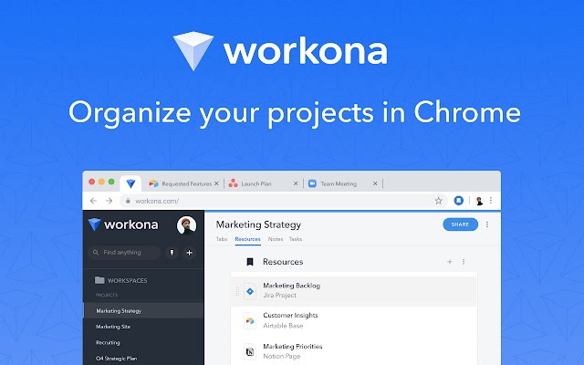 Workona Chrome Extension