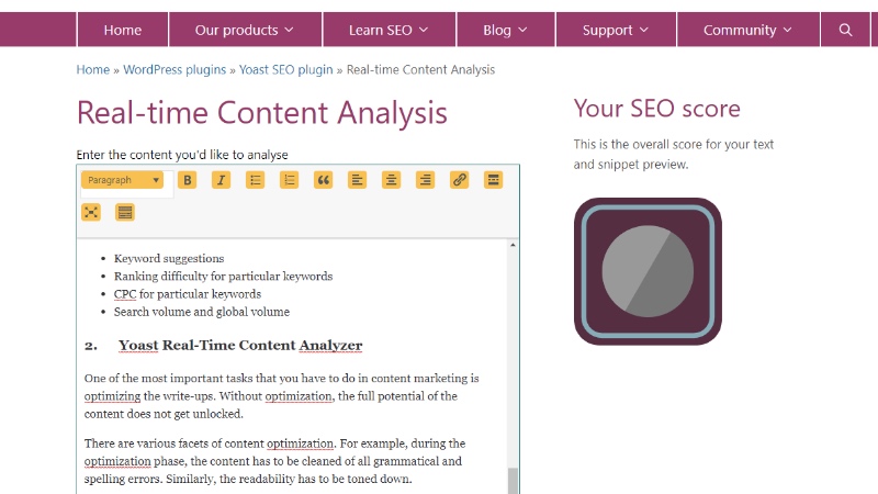 Real Time Content Analysis